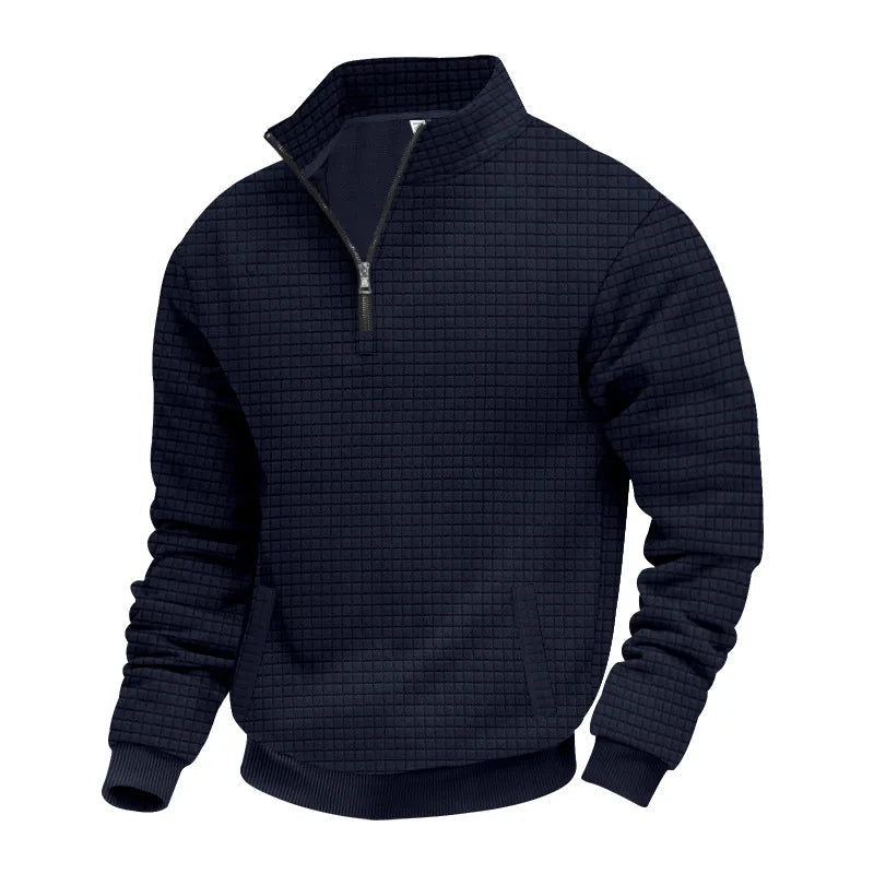 Men’s 2025 Half - Zip Jacquard Sweatshirt - TayronaX