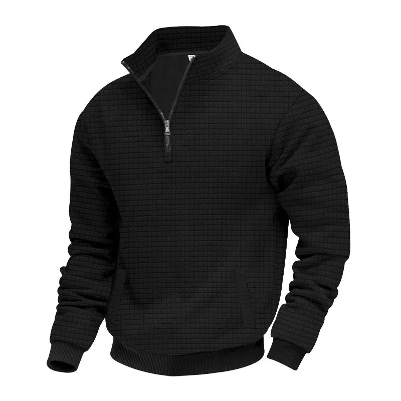 Men’s 2025 Half - Zip Jacquard Sweatshirt - TayronaX