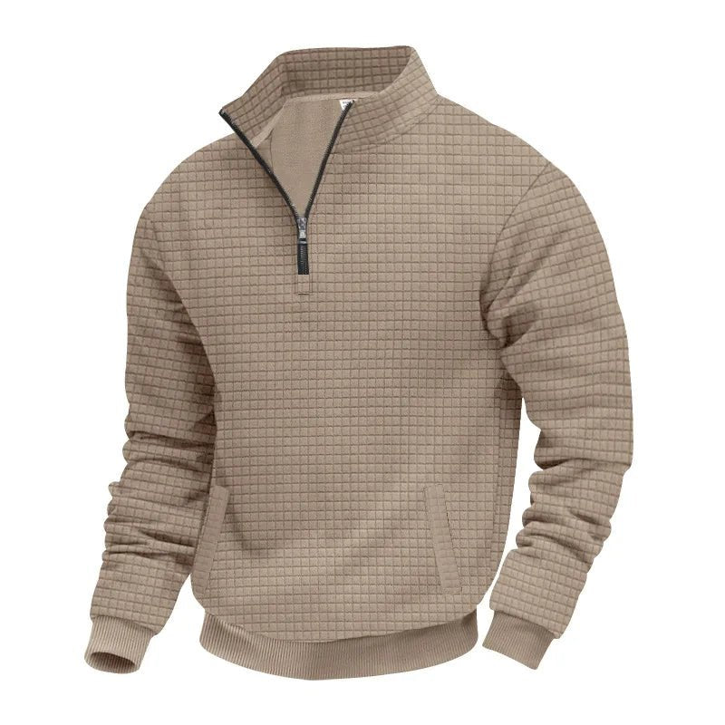 Men’s 2025 Half - Zip Jacquard Sweatshirt - TayronaX