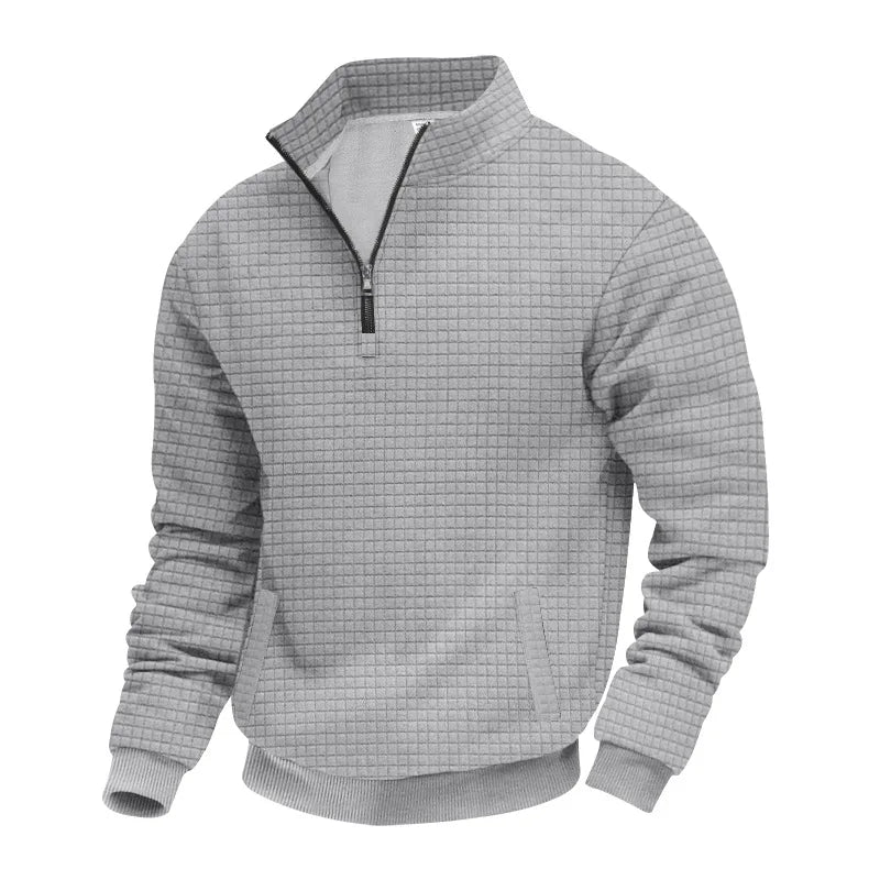Men’s 2025 Half - Zip Jacquard Sweatshirt - TayronaX
