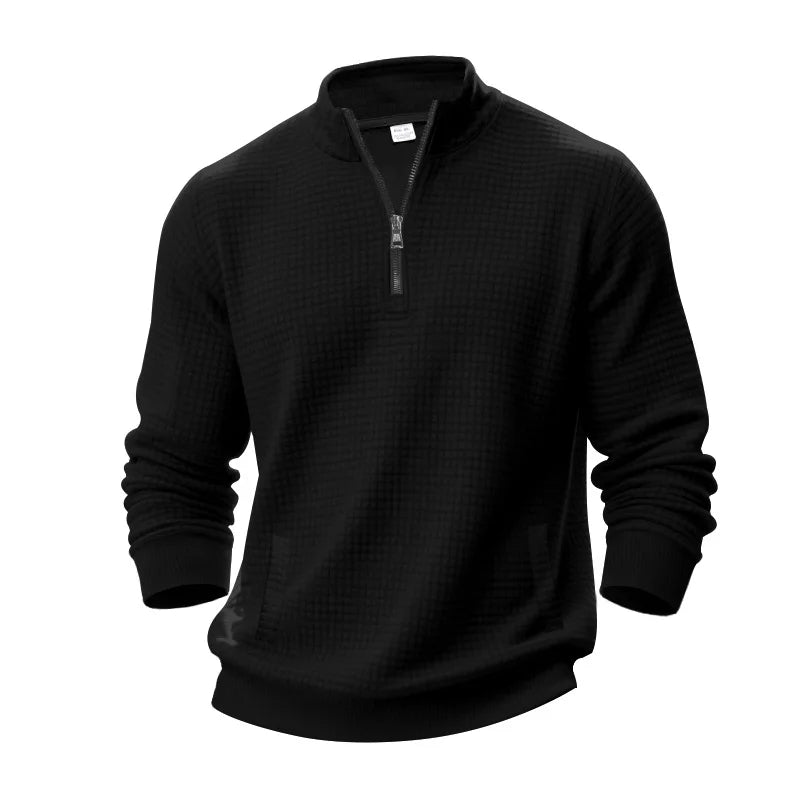 Men’s 2025 Half - Zip Jacquard Sweatshirt - TayronaX