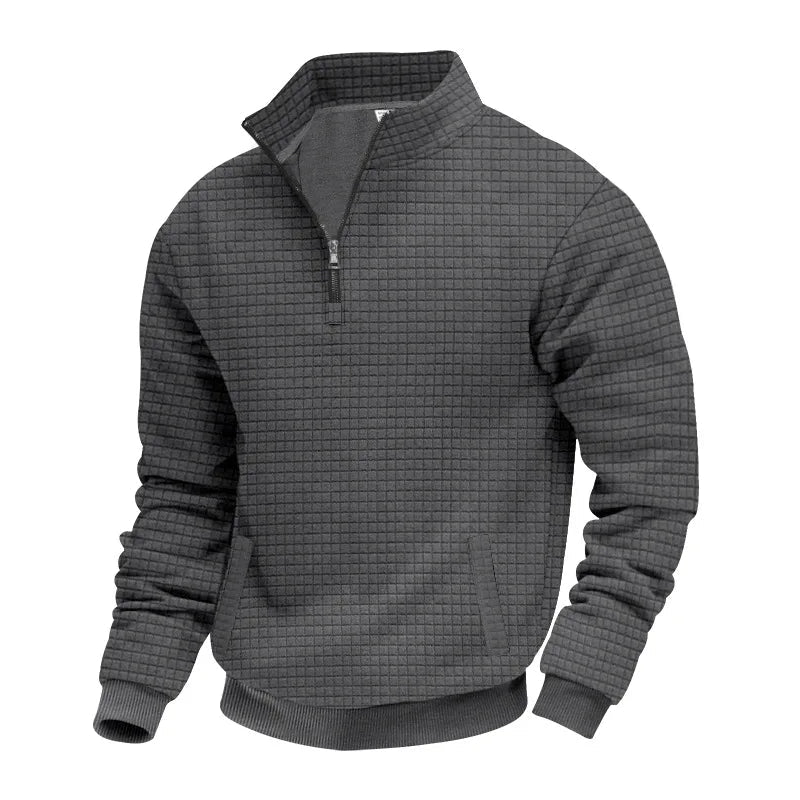 Men’s 2025 Half - Zip Jacquard Sweatshirt - TayronaX