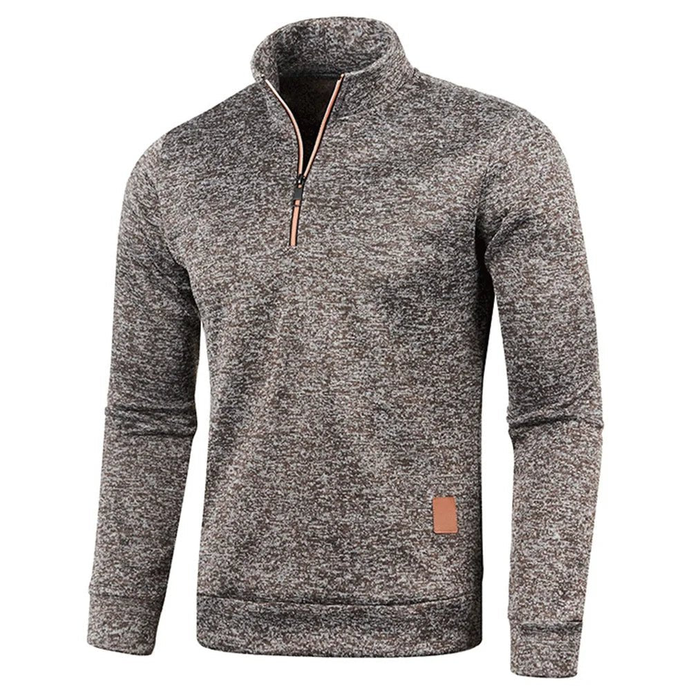 Men’s Half - Zip Turtleneck Sweatshirt - TayronaX
