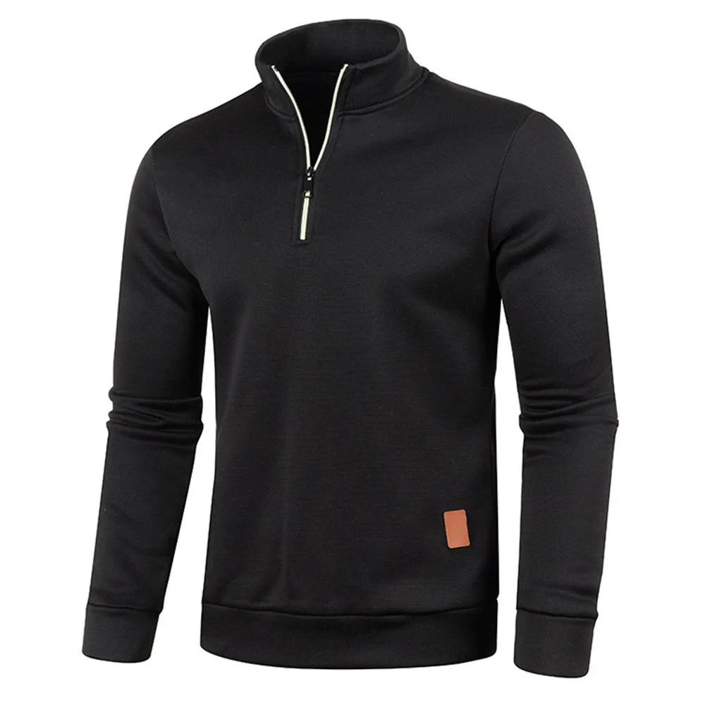 Men’s Half - Zip Turtleneck Sweatshirt - TayronaX