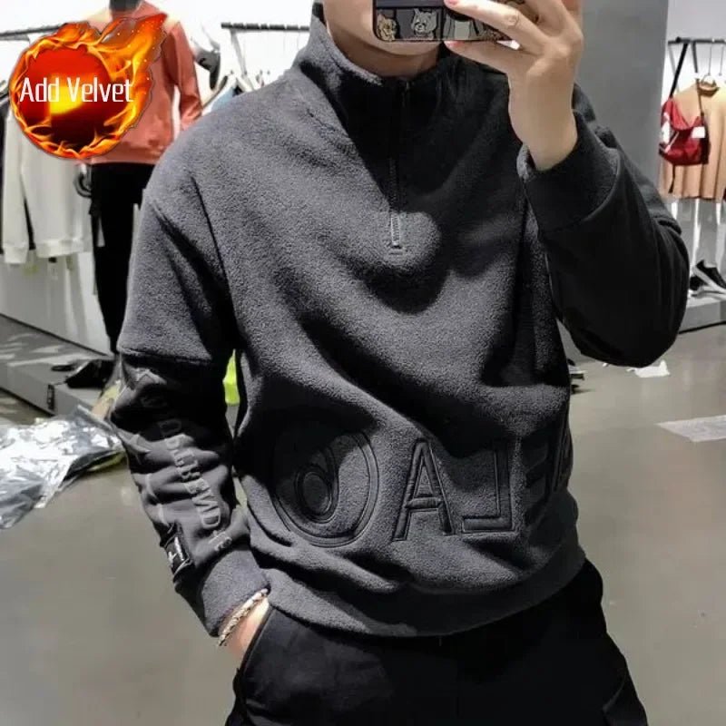 Men’s Half - Zip Vintage Pullover Y2K Vintage - TayronaX